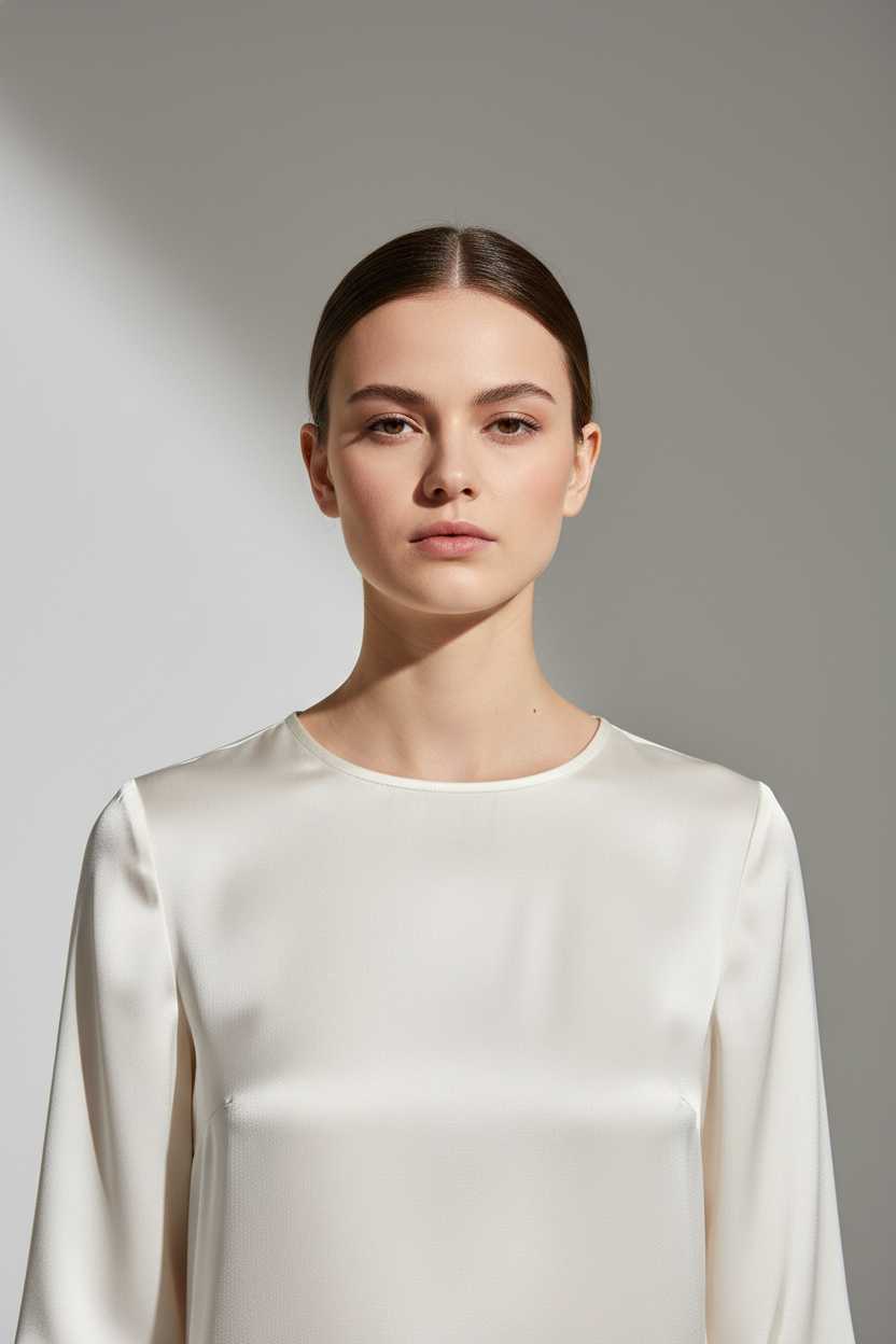 Lustre Silk-Touch Blouse